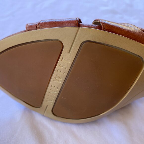 Nine West Leather Gladiator Caged Heel Open Toe Sandals - Picture 11 of 11